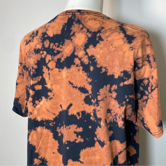 AC/DC Highway to Hell Rock Band Men Shirt Short Sleeve Bleached Tie Dye Size XXL - Picture 7 of 13